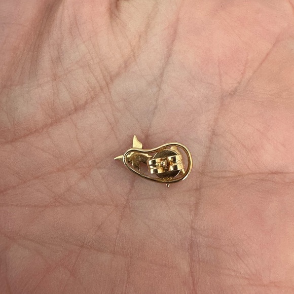 14k Gold and Diamond Butterly Crawlers - SOLD AS A PAIR. - Picture 4 of 10